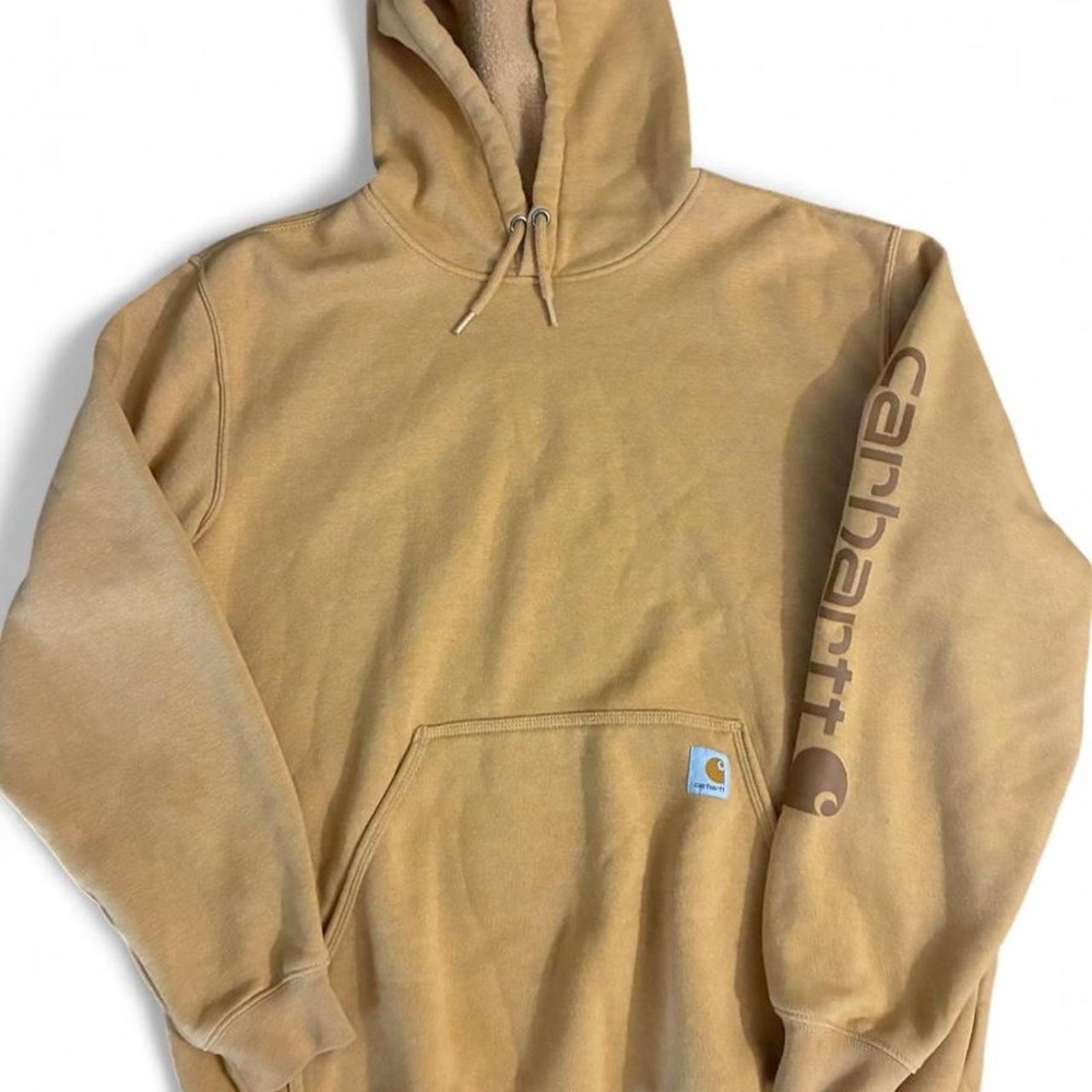 2020 Carhartt logo sleeve hoodie. Kangaroo pouch. Men's size large